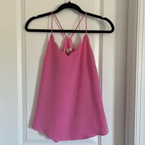 J.Crew Pink Scalloped Tank Top Blouse Size 0